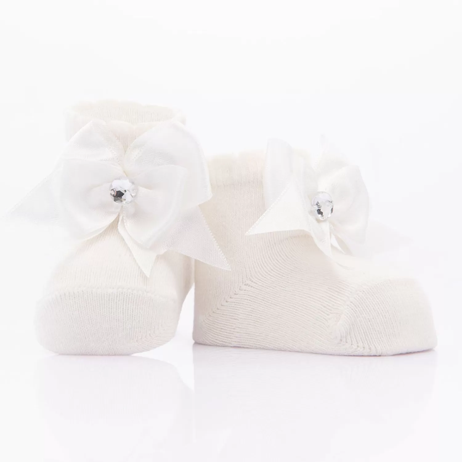 Accessories^BANBLU 3Pc Crystal Bow Socks Set Pink