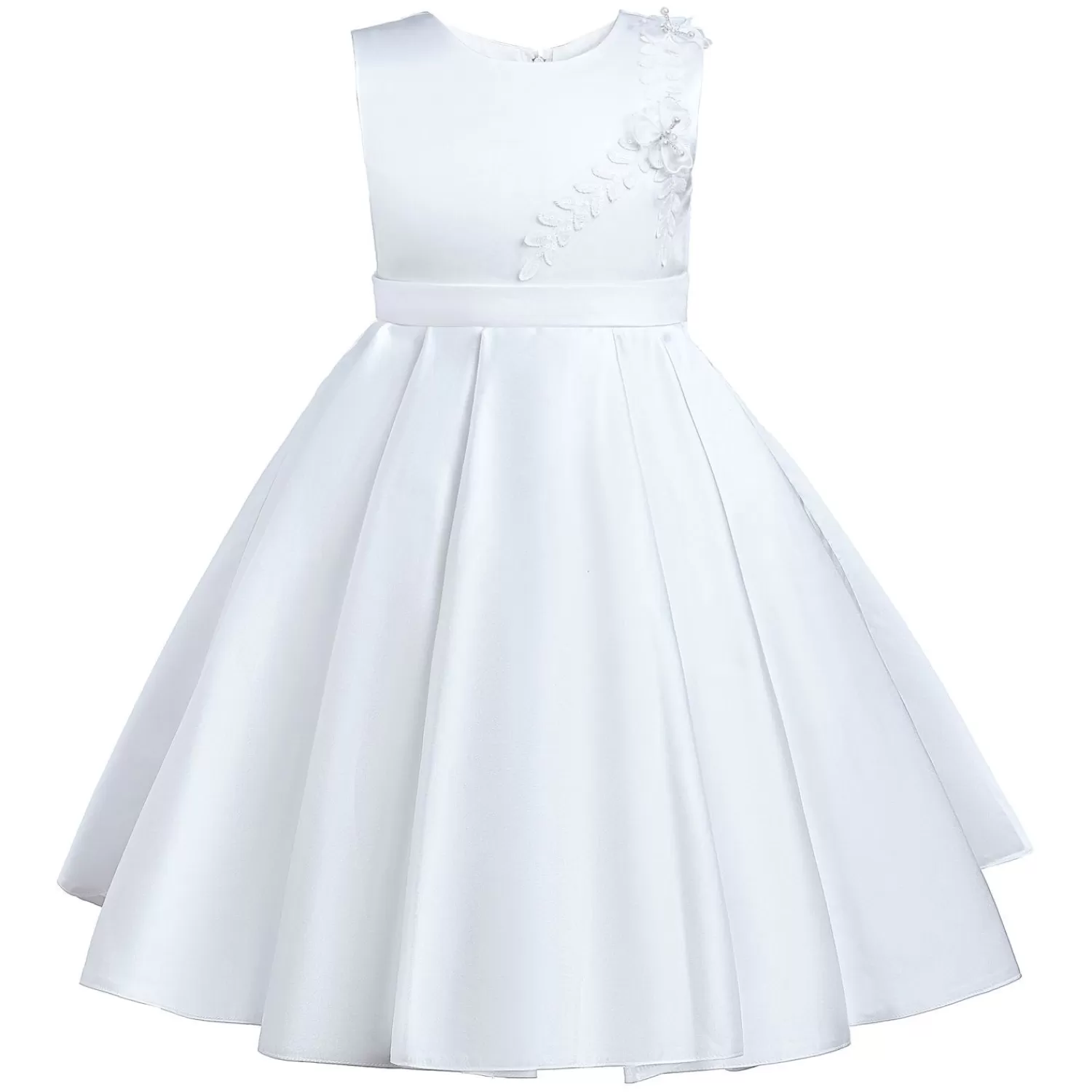 Dresses^Tulleen Adeline Satin Dress White