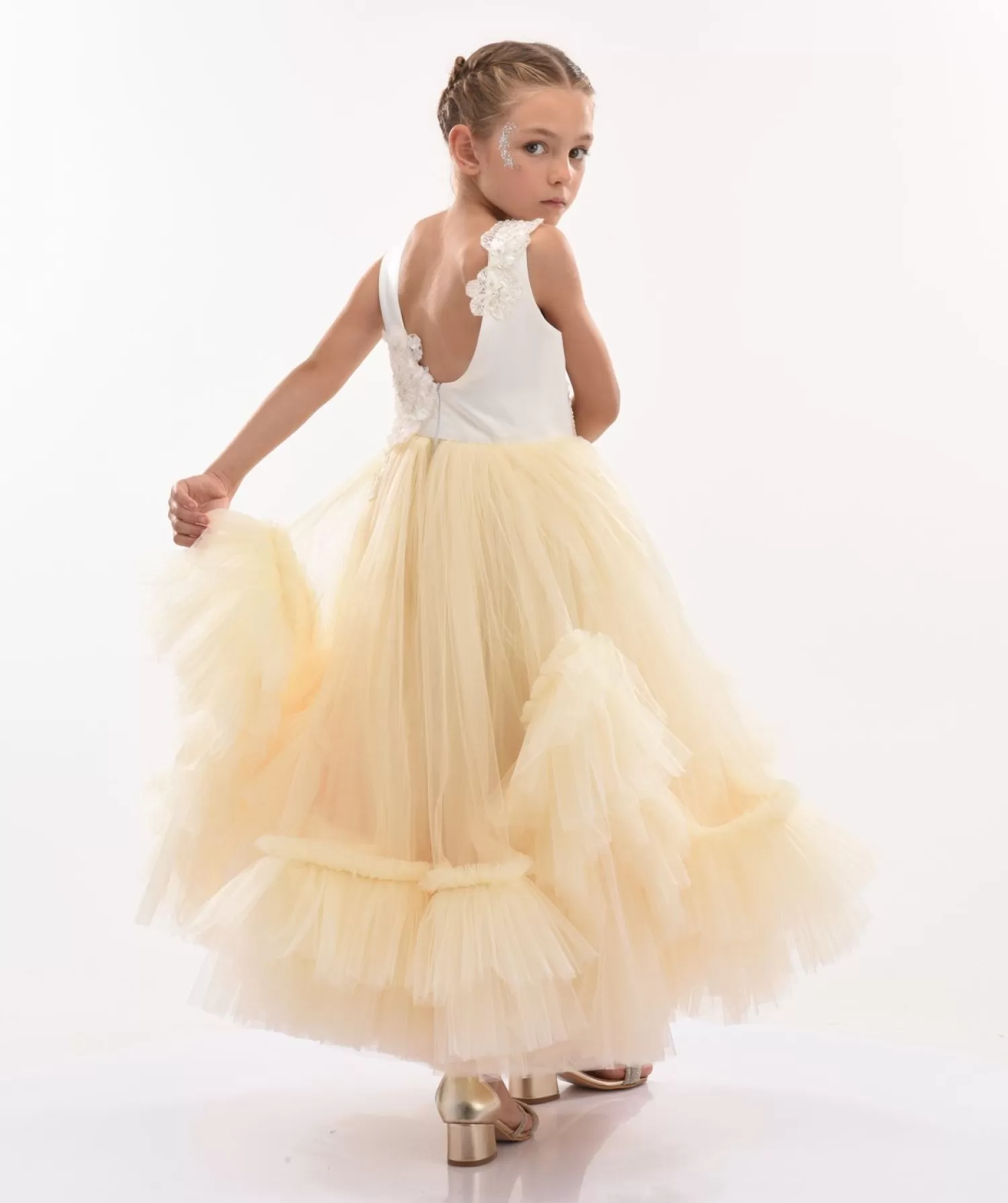 Dresses^Tulleen Amber Tulle Dress Gold