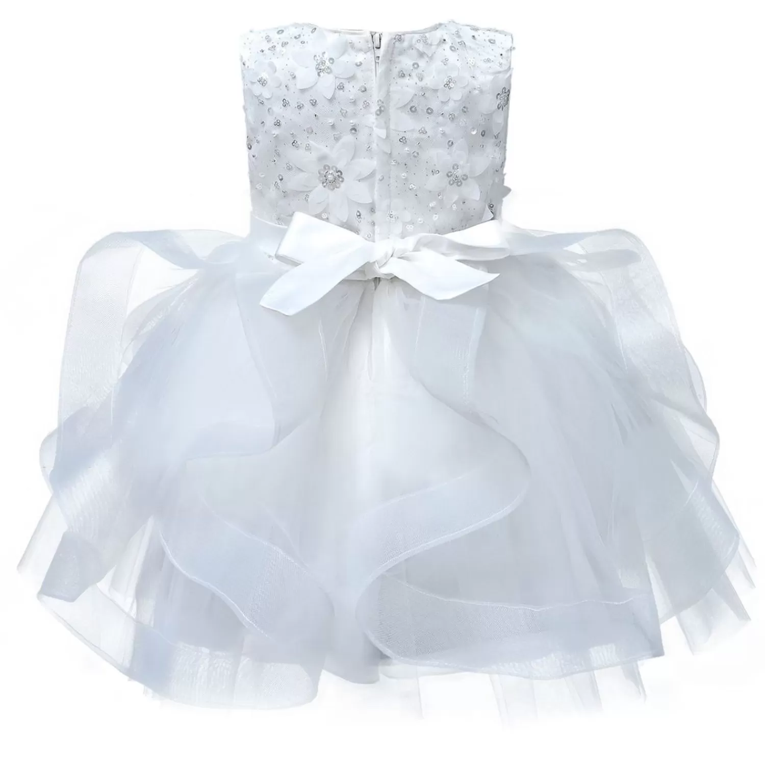 Dresses^Tulleen Avila Sequin Twirl Tulle Dress White