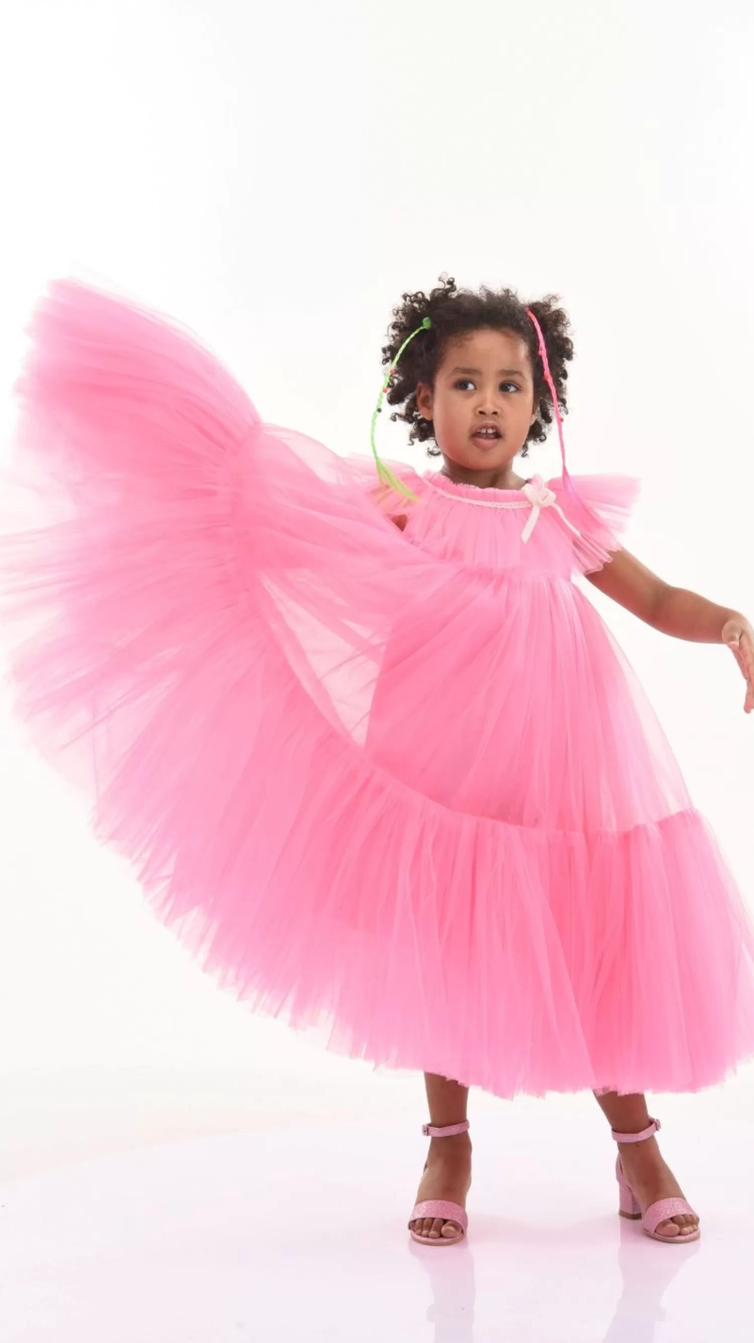 Dresses^Tulleen Beckwith Ruffle Dress Pink