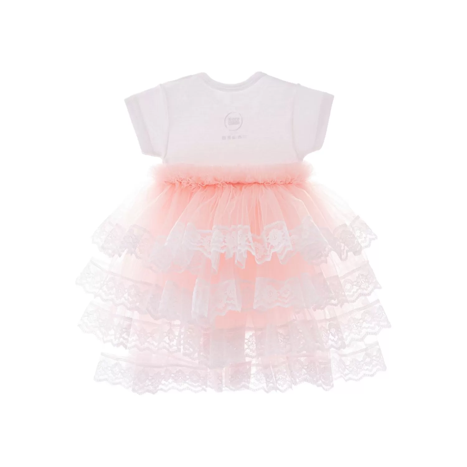 Baby^Tulleen Bella Vina Ruffle Babysuit Dress Pink