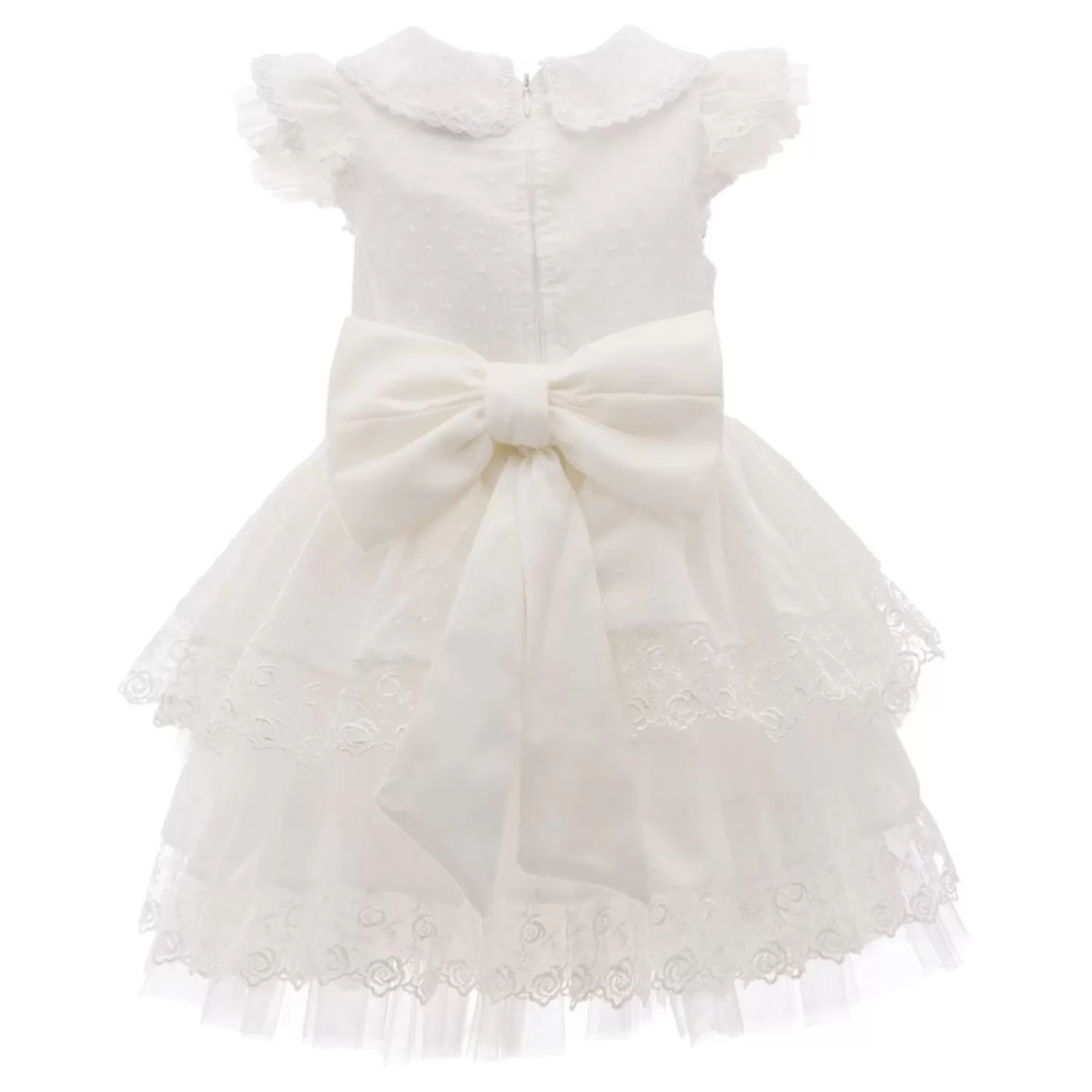 Baby^Tulleen Belvale Embroidered Dress White