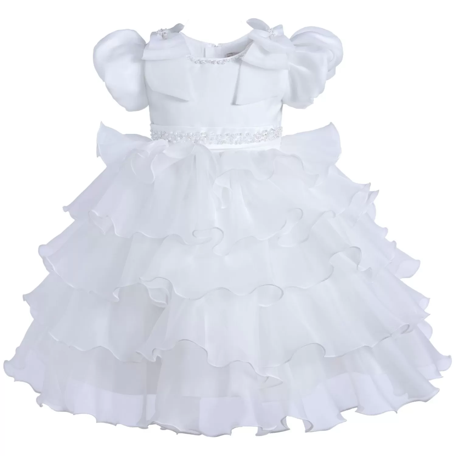 Dresses^Tulleen Bonaventura Ruffle Dress White