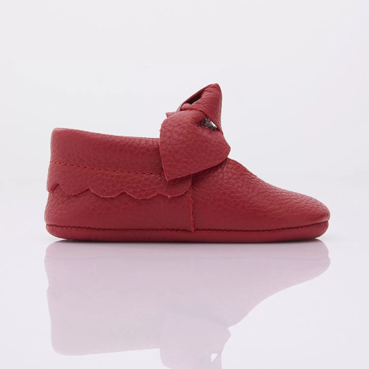 Baby^BANBLU Bow Mary Jane Booties Red