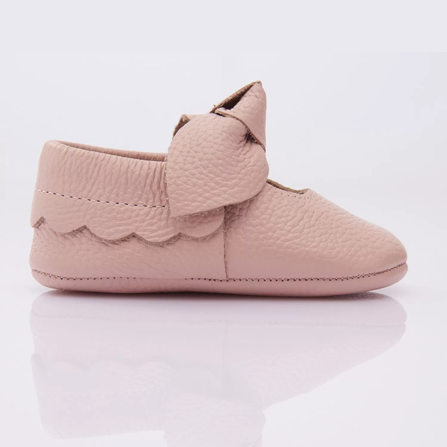 Baby^BANBLU Bow Mary Jane Booties Pink