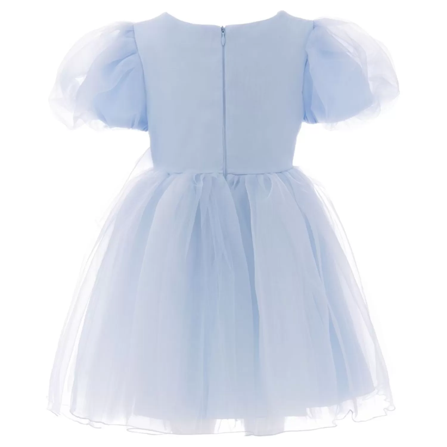 Baby^Tulleen Bow Organza Dress Blue