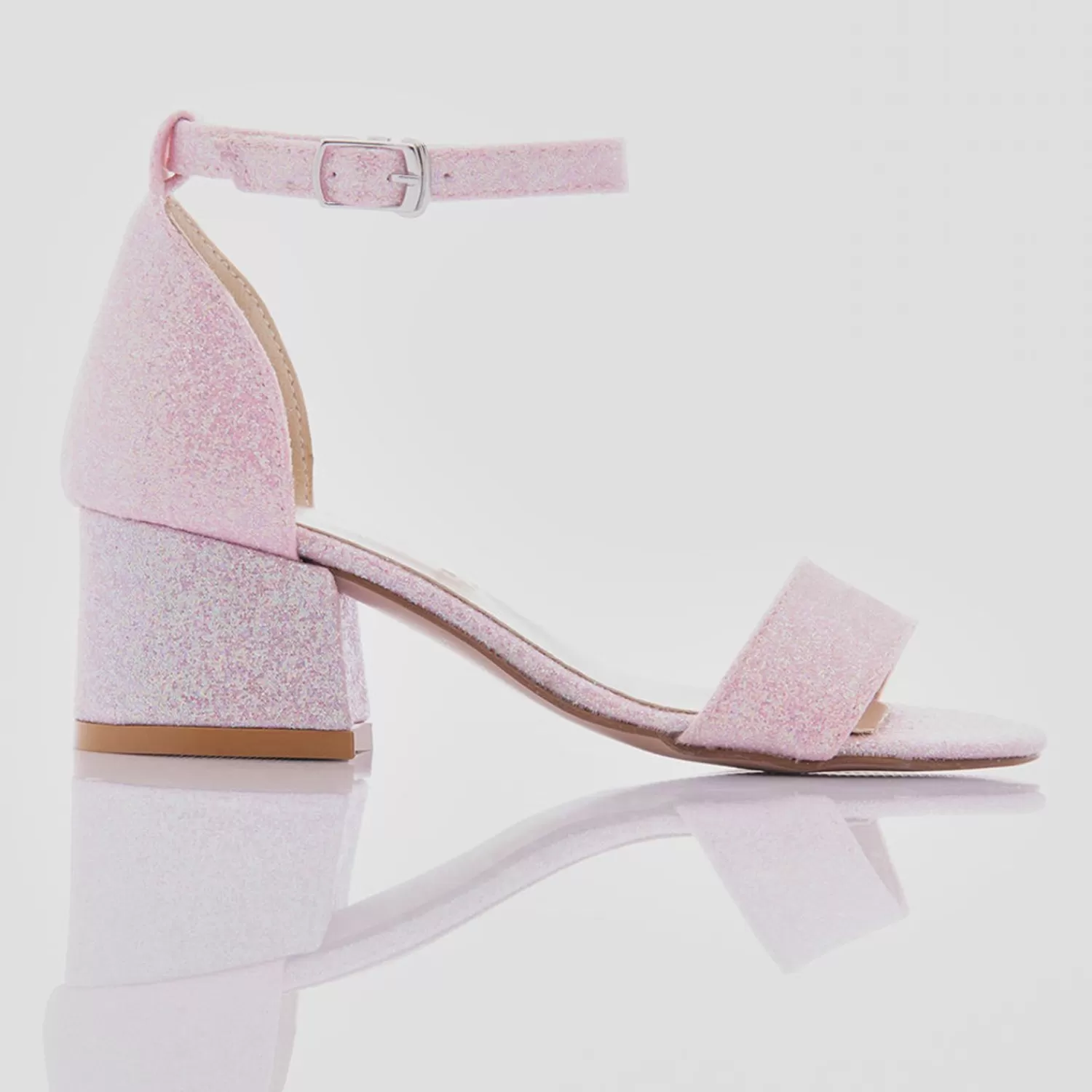 Shoes^Perla Bubblegum Glitter Heels Pink