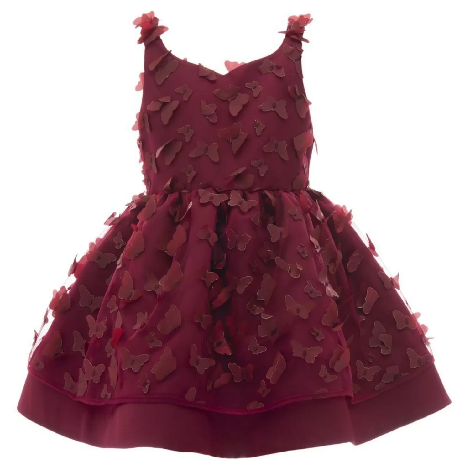 Dresses^Tulleen Burgundy Mariposa Tulle Dress Red