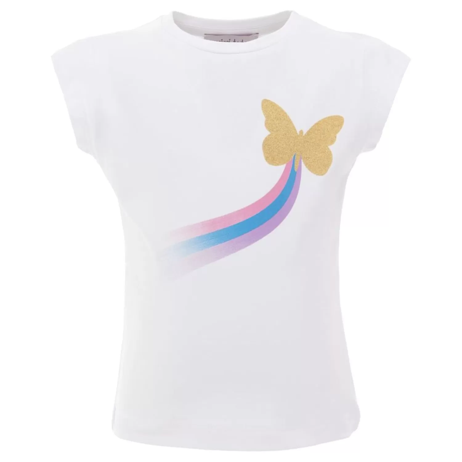 T-Shirts^Mimi Tutu Butterfly Rainbow T-Shirt White