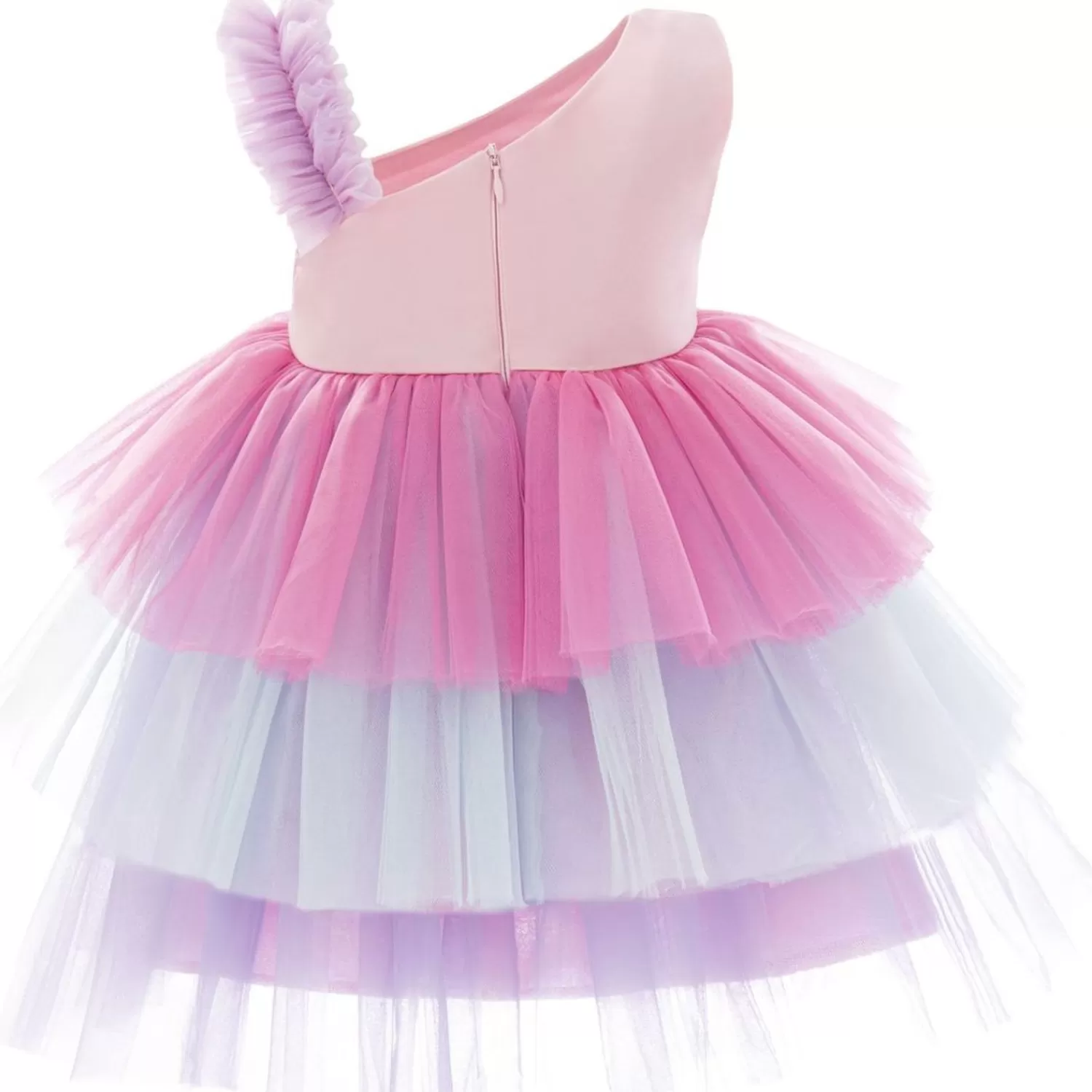 Mimi Tutu^Mimi Tutu Cakepop Multicolor Layered Tulle Dress Pink