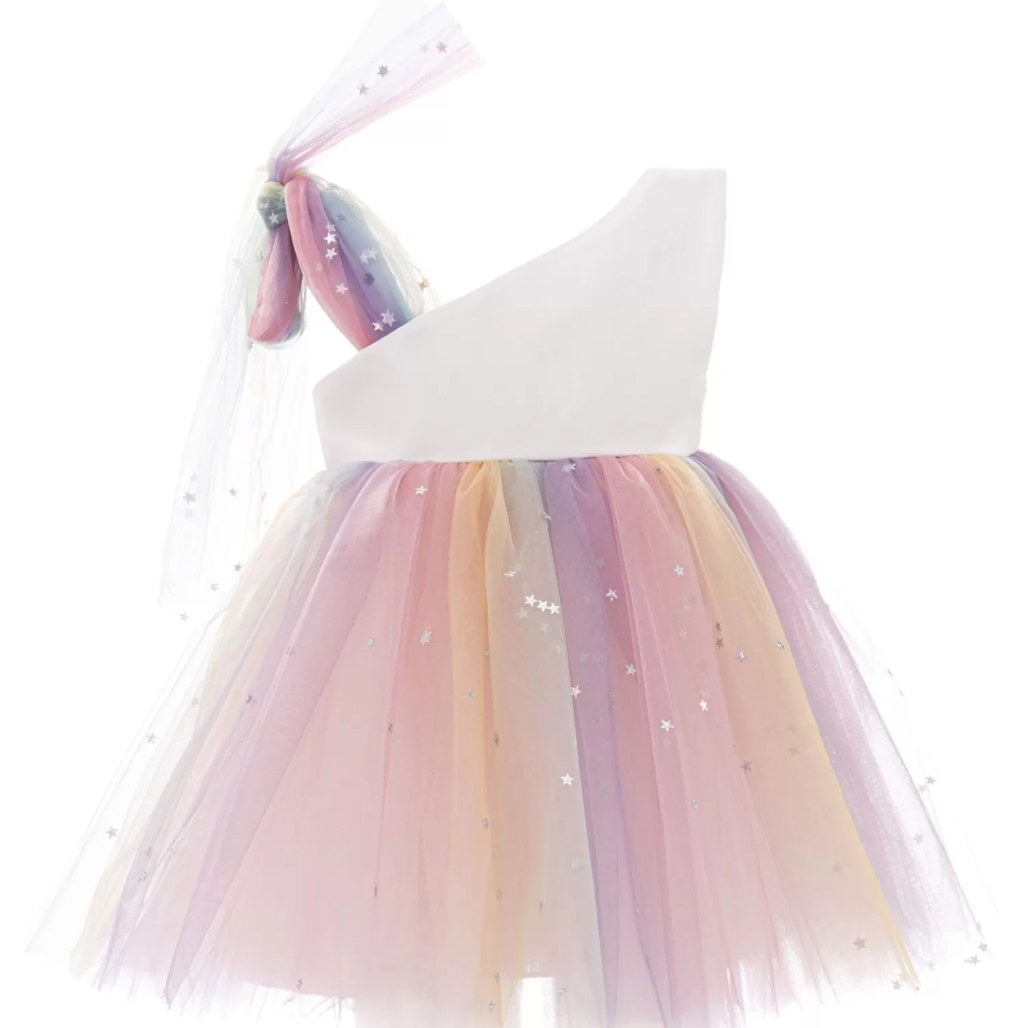 Mimi Tutu^Mimi Tutu Cakepop Unicorn Rainbow Tulle Dress White