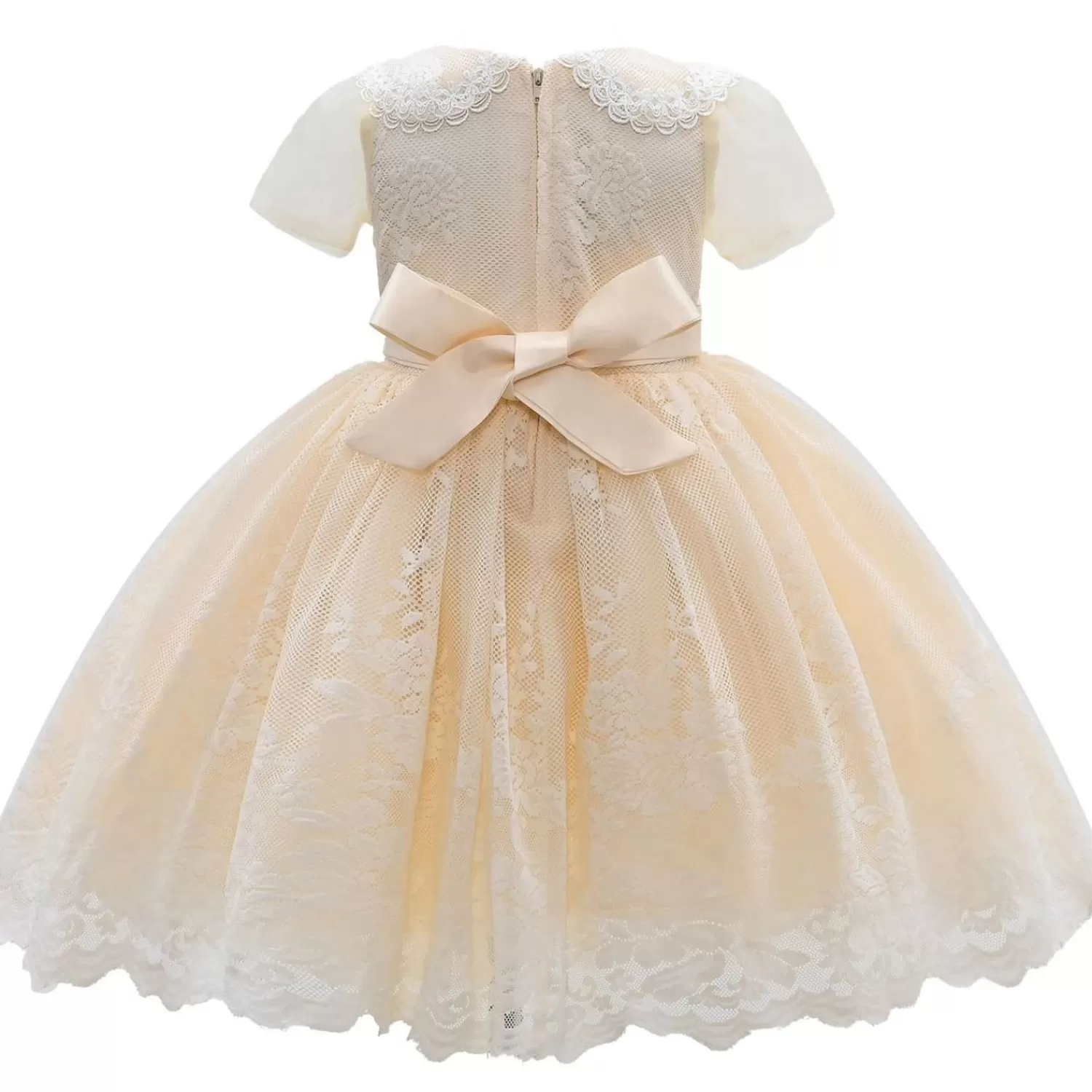 Dresses^Tulleen Champagne Dolly Embroidered Dress Gold