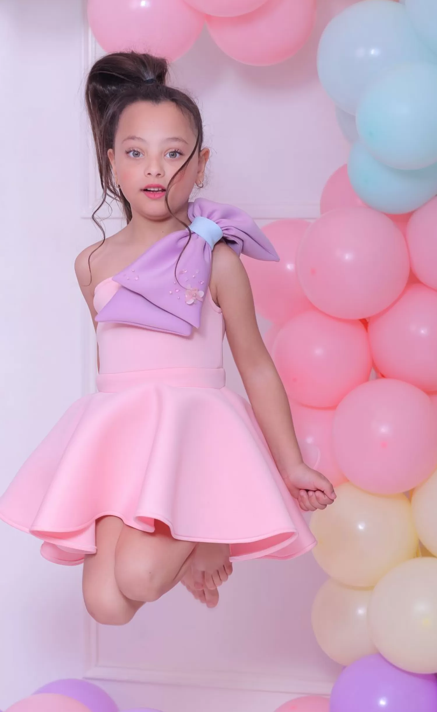 Baby^Mimi Tutu Charlotte Bow Dress Pink