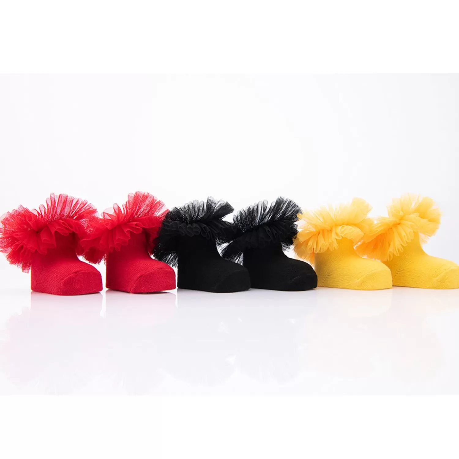 Accessories^BANBLU Color 3Pc Tulle Frill Socks Set Multi