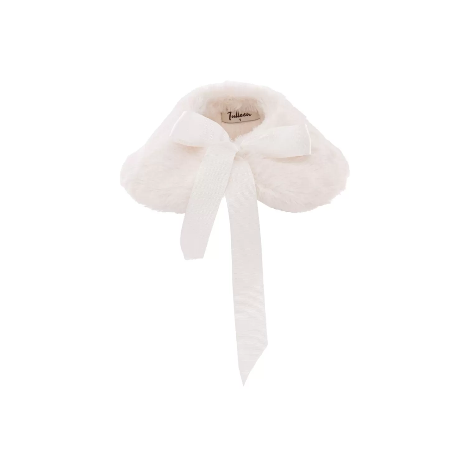 Accessories^Tulleen Cream Faux Fur Stole Ivory