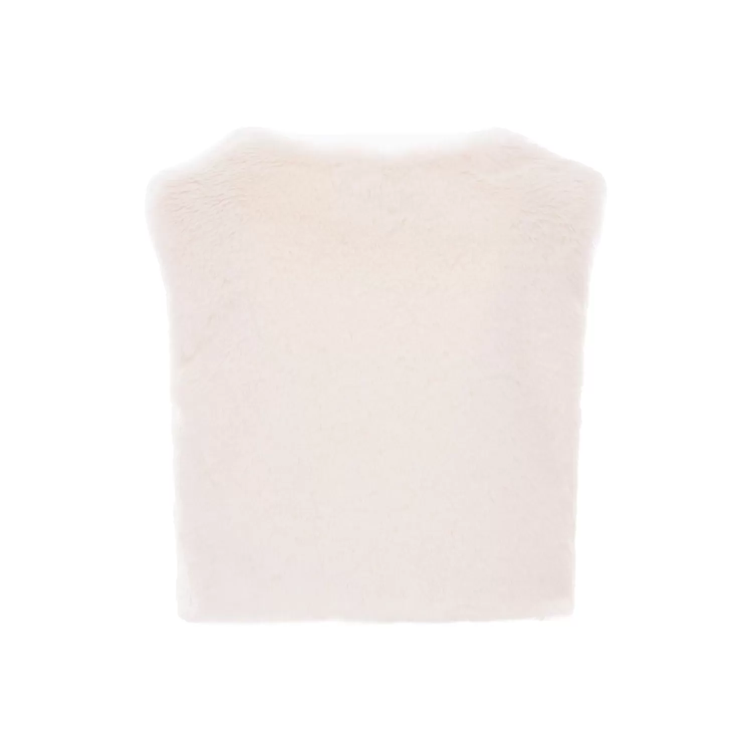 Accessories^Tulleen Cream Faux Fur Vest Ivory