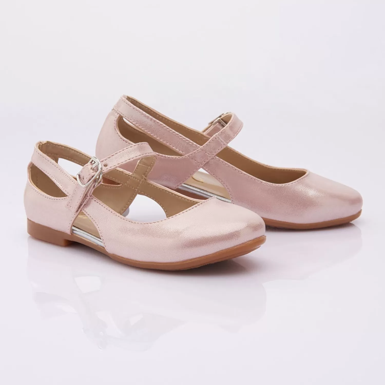 Shoes^Perla Cut-Out Flats Pink