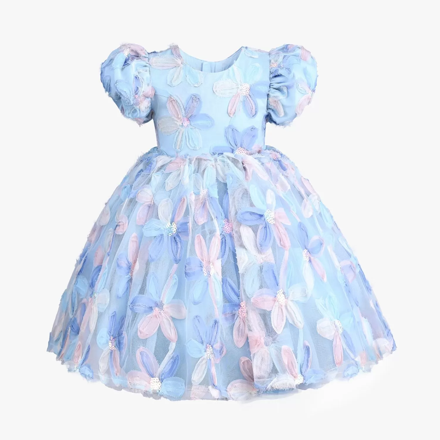 Baby^Mimi Tutu Daisy Party Dress Blue