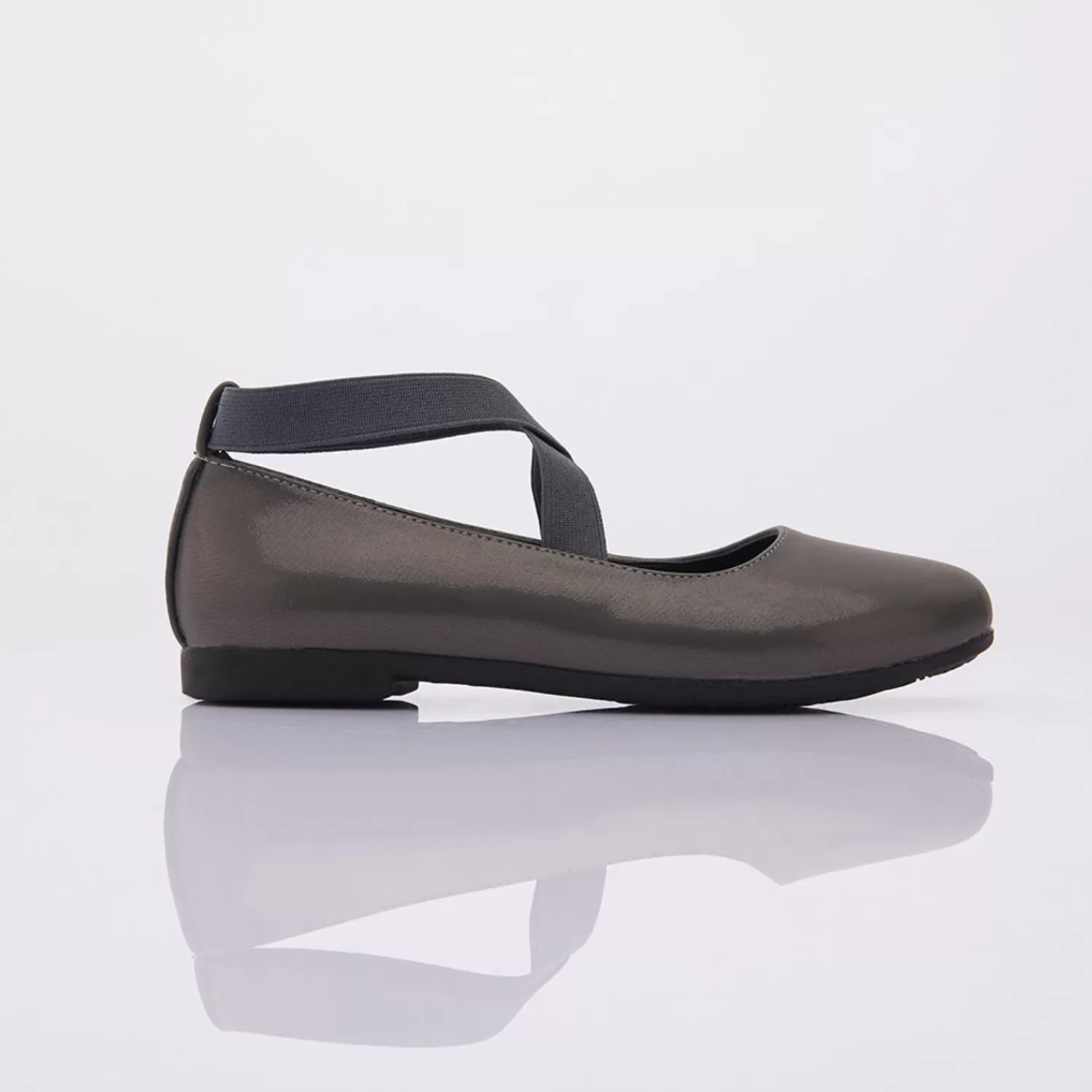 Shoes^Perla Dark Ballerina Flats Gray