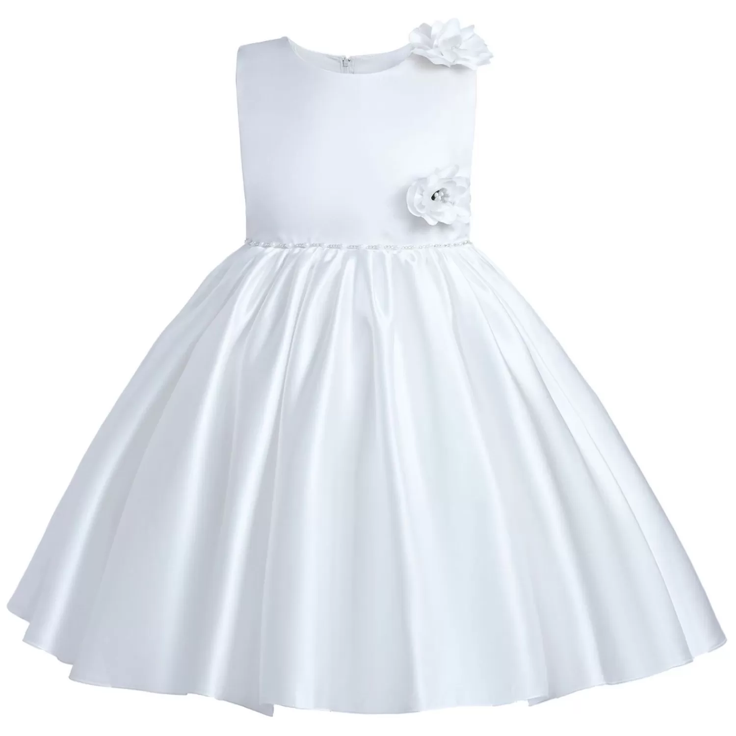 Dresses^Tulleen Denali Satin Dress White