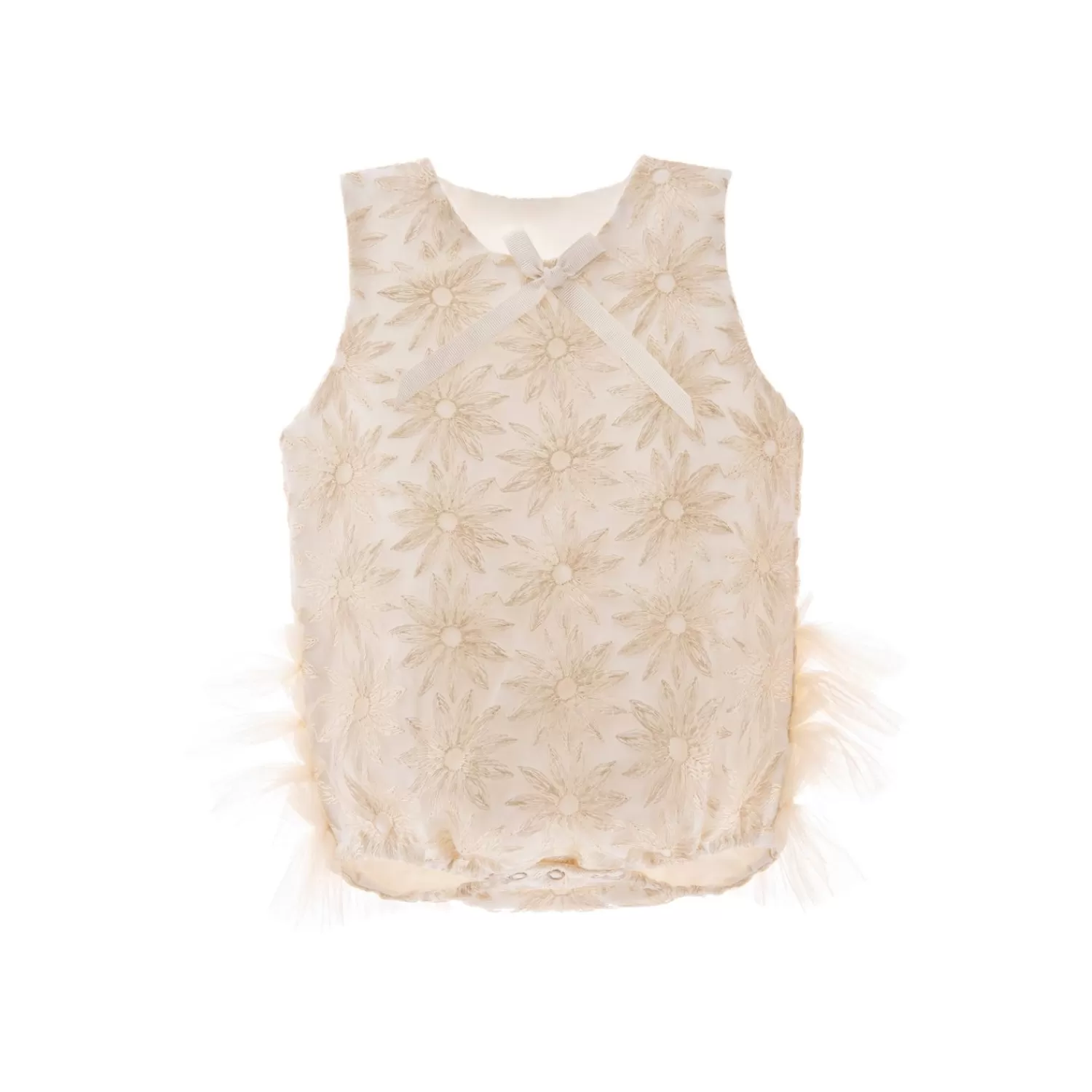 Dresses^Tulleen Dorene Sleeveless Babysuit Tulle Dress Gold