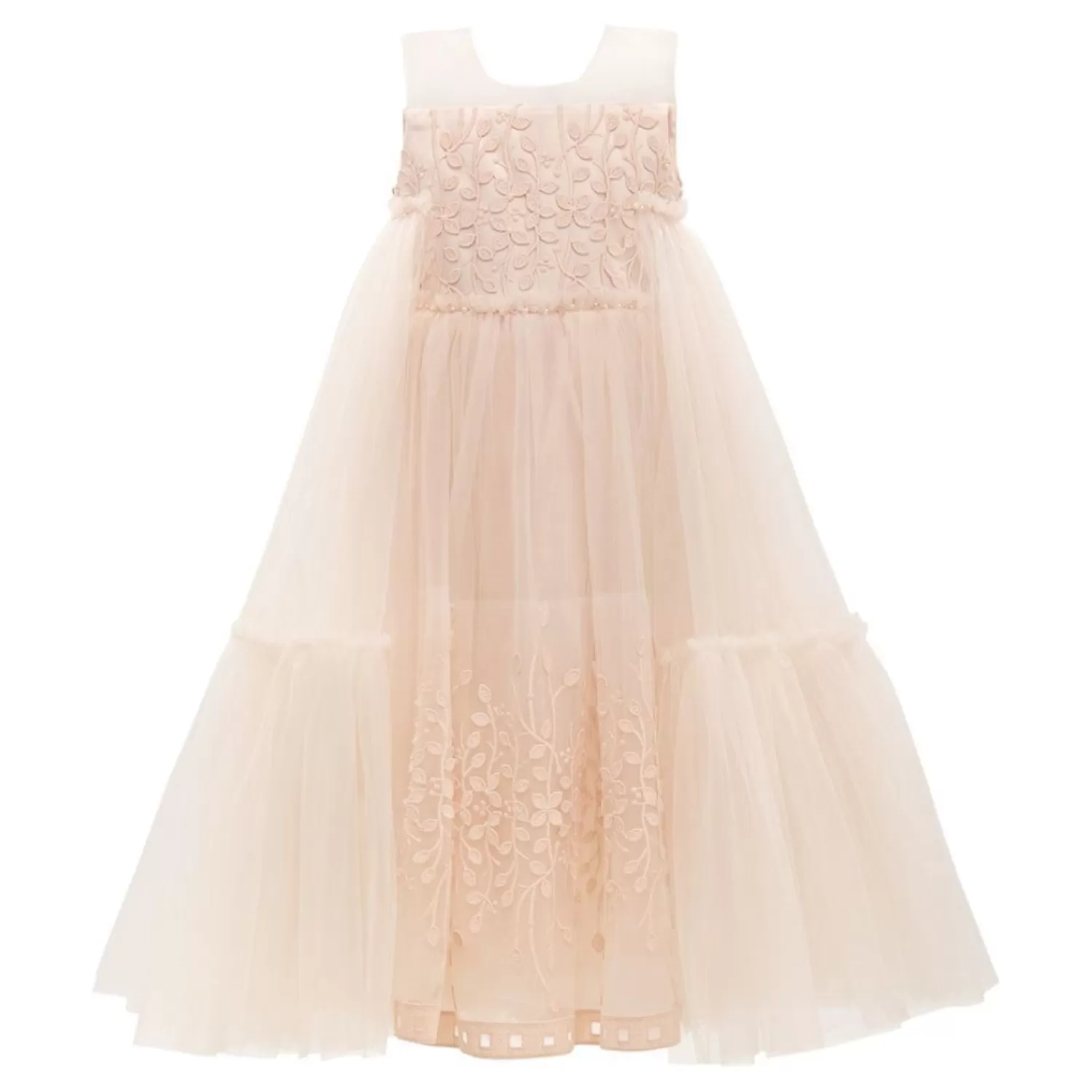 Dresses^Tulleen Embroidered Tulle Dress Pink