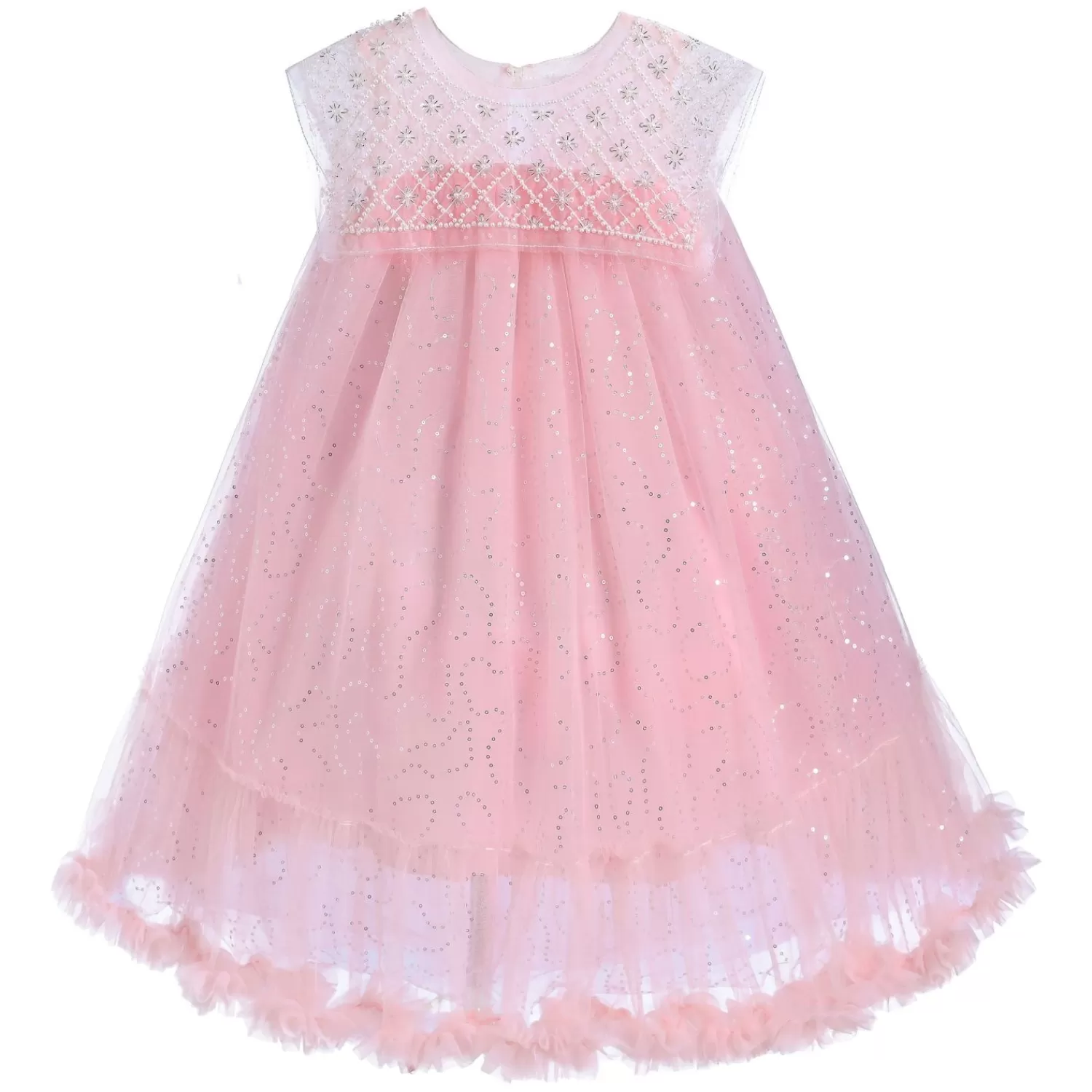 Baby^Tulleen Esperanza Smocked Dress Pink