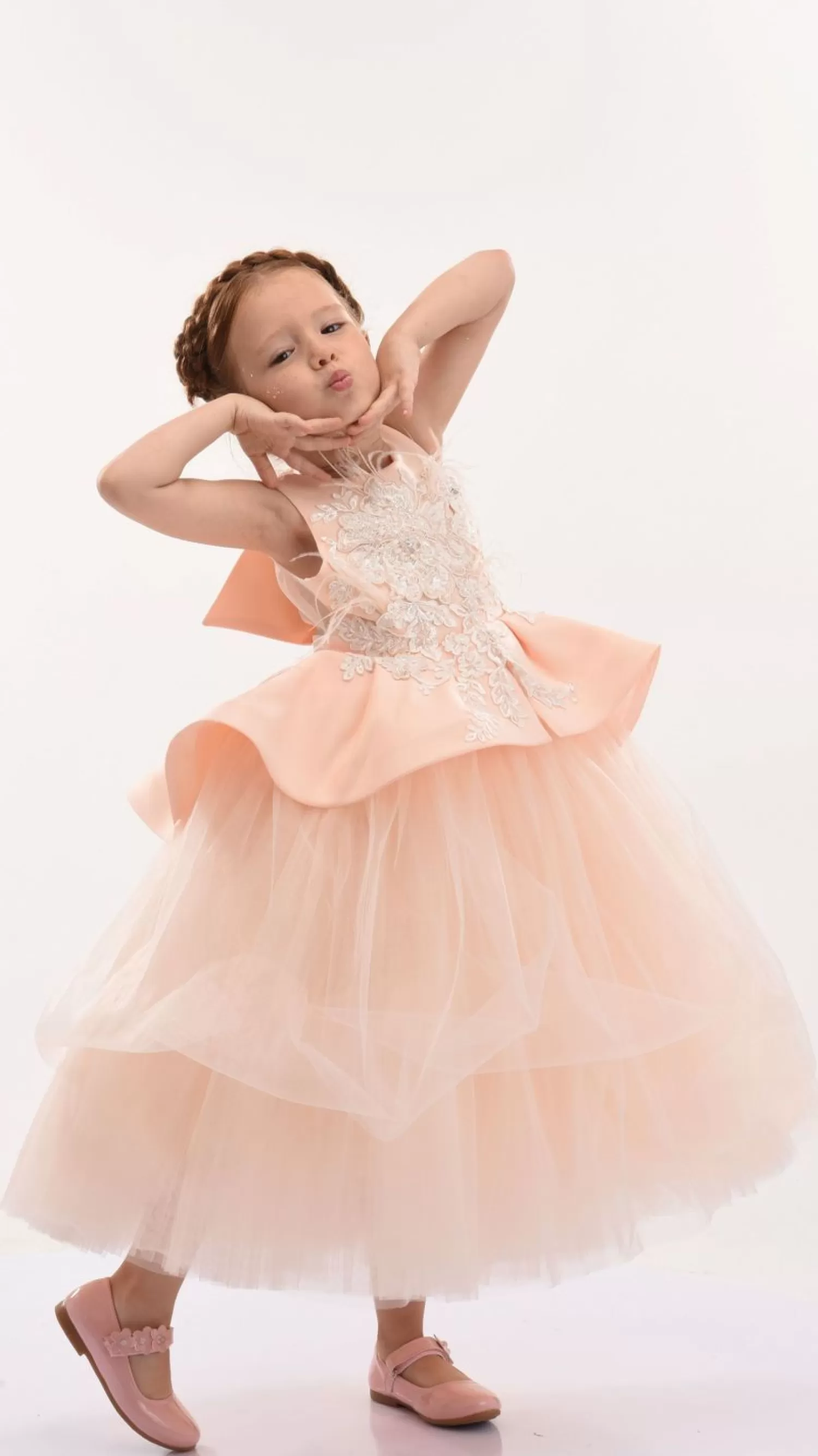 Dresses^Tulleen Eugenia Peplum Dress Pink