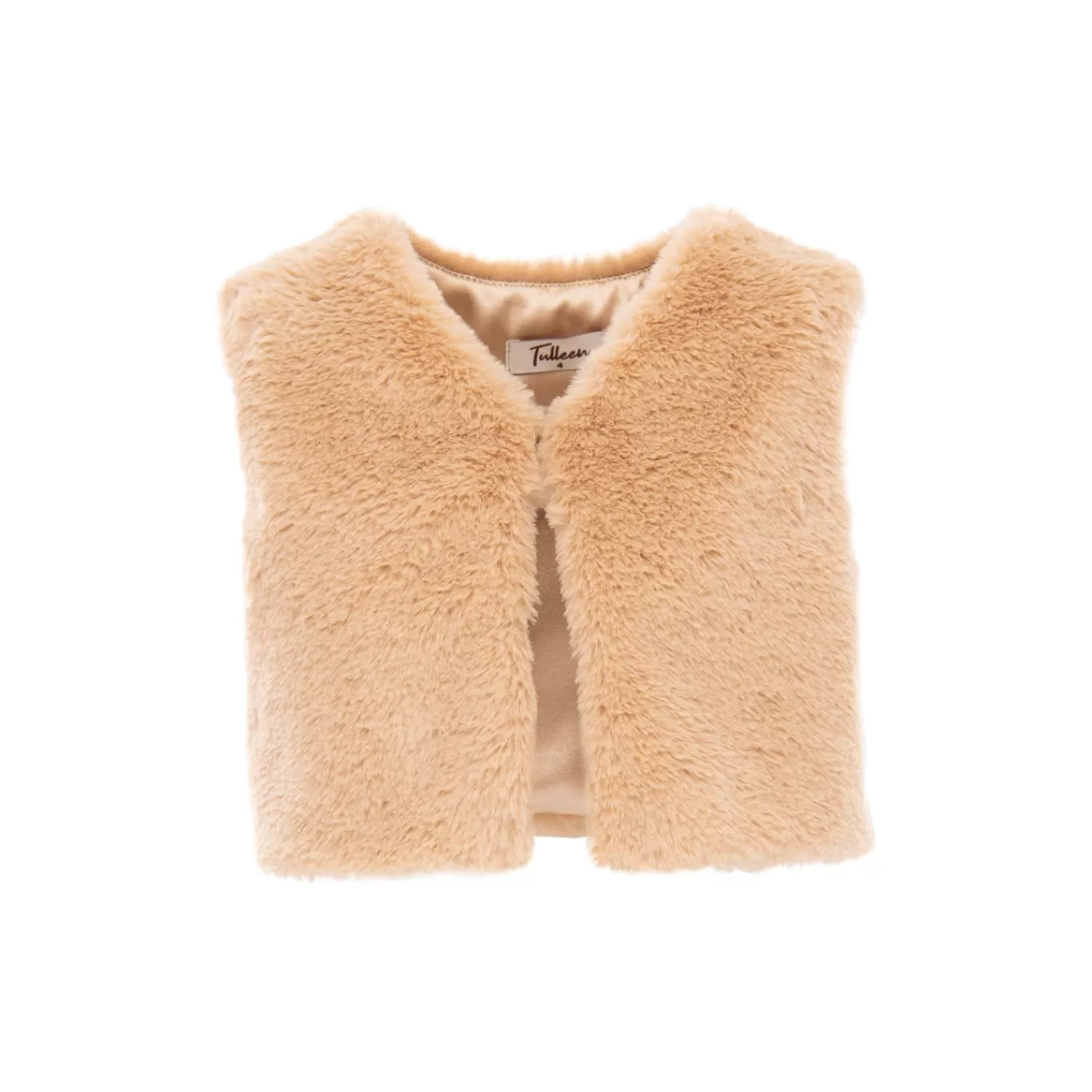 Accessories^Tulleen Faux Fur Vest Beige