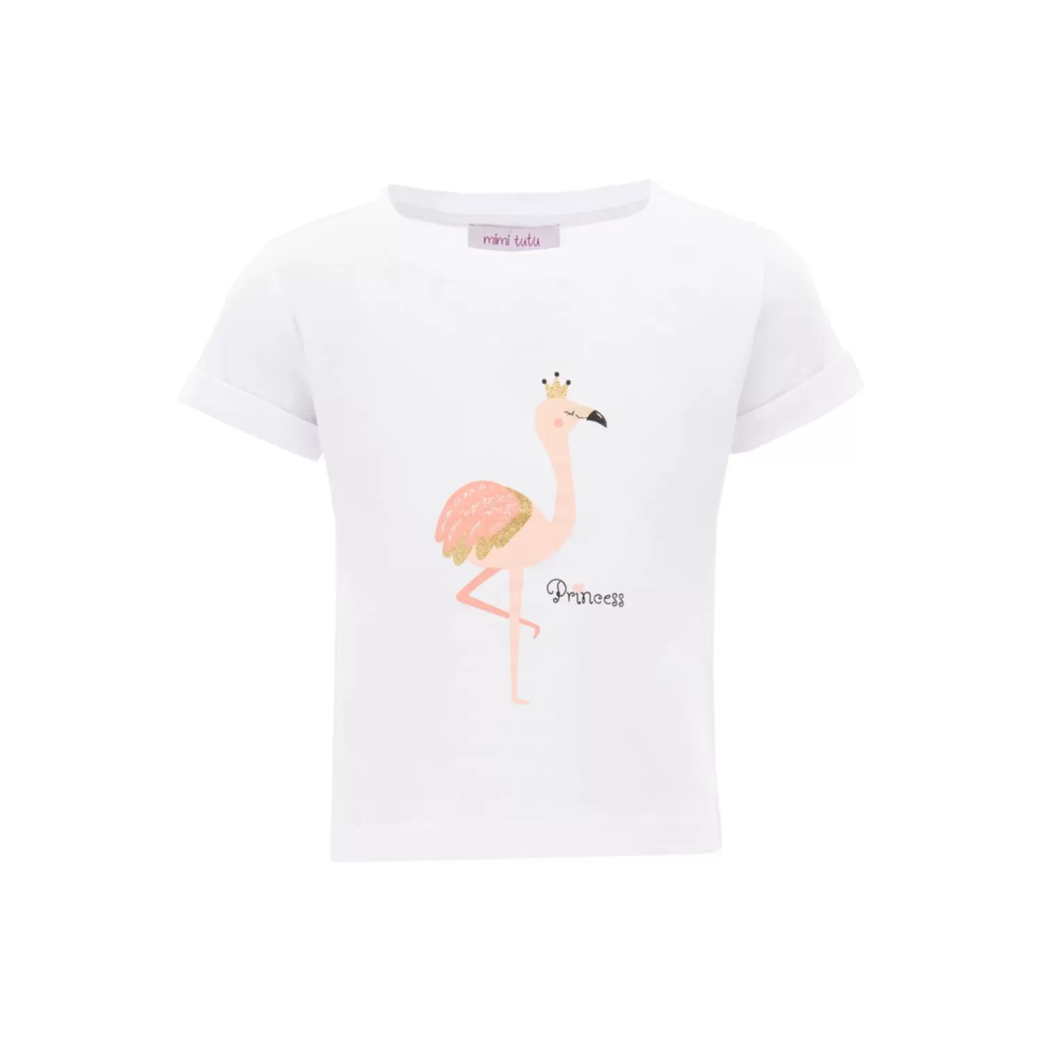 T-Shirts^Mimi Tutu Flamingo Princess Graphic T-Shirt White