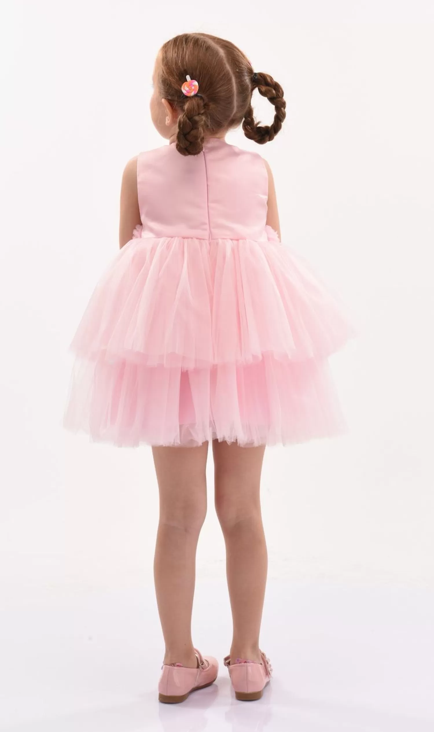 Mimi Tutu^Mimi Tutu Floral Belt Tulle Dress Pink