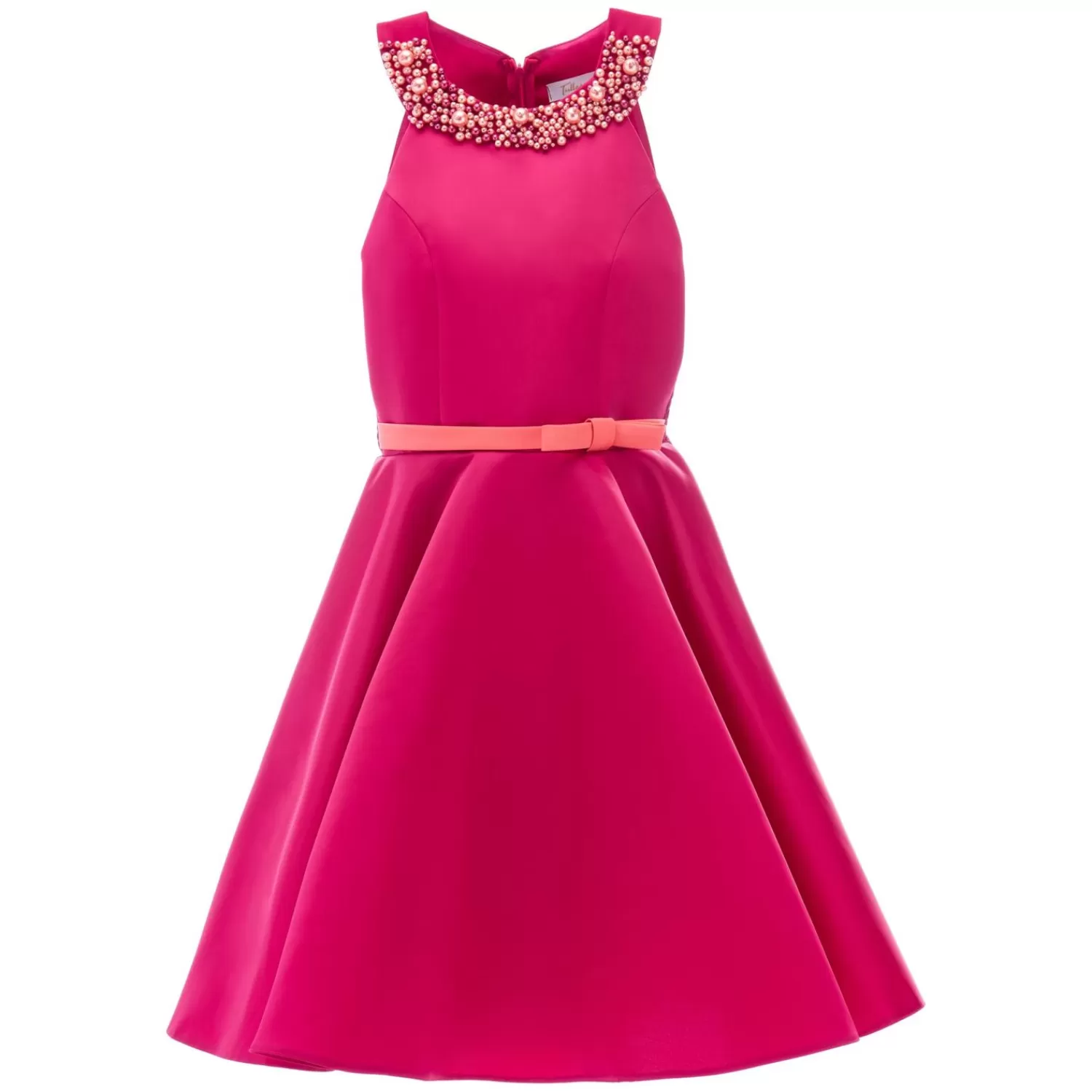 Dresses^Tulleen Fuchsia Cardona Pearl Halter Dress Pink