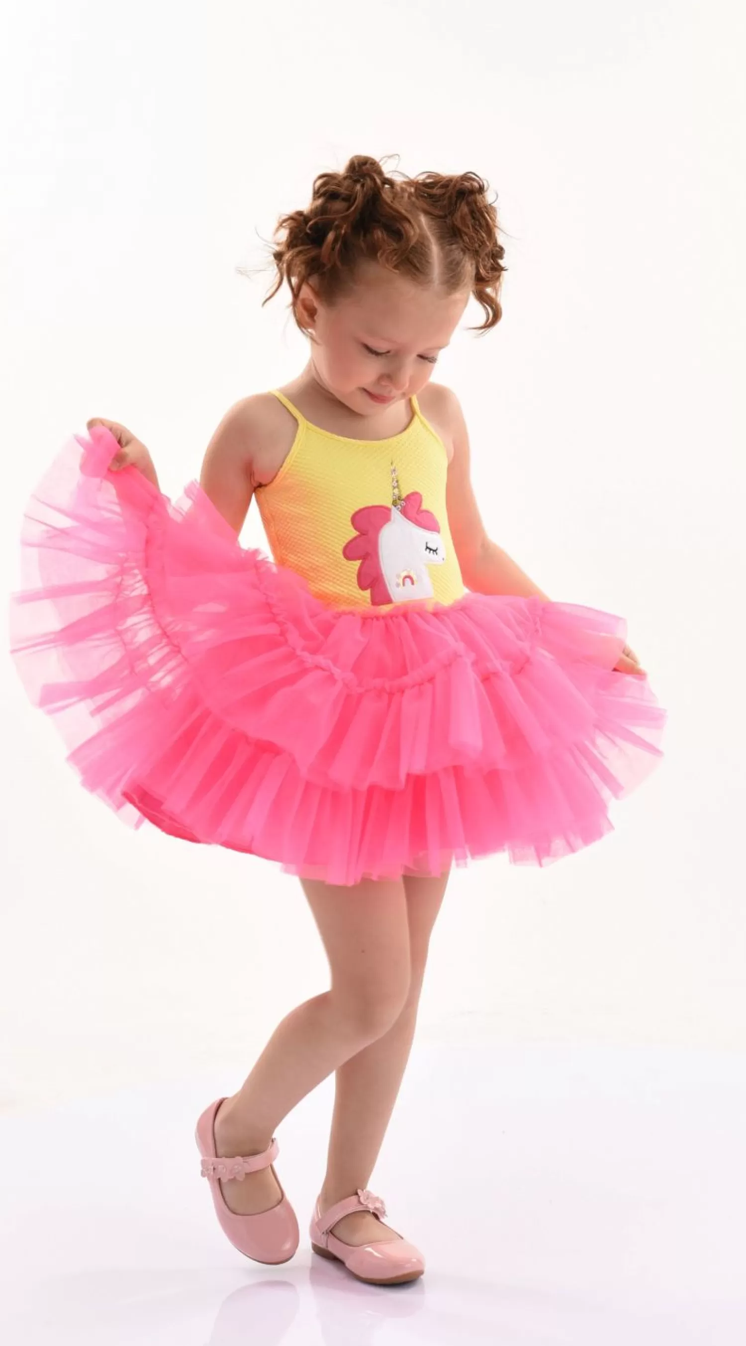 Mimi Tutu^Mimi Tutu Fuchsia Jenny Unicorn Tulle Dress Pink