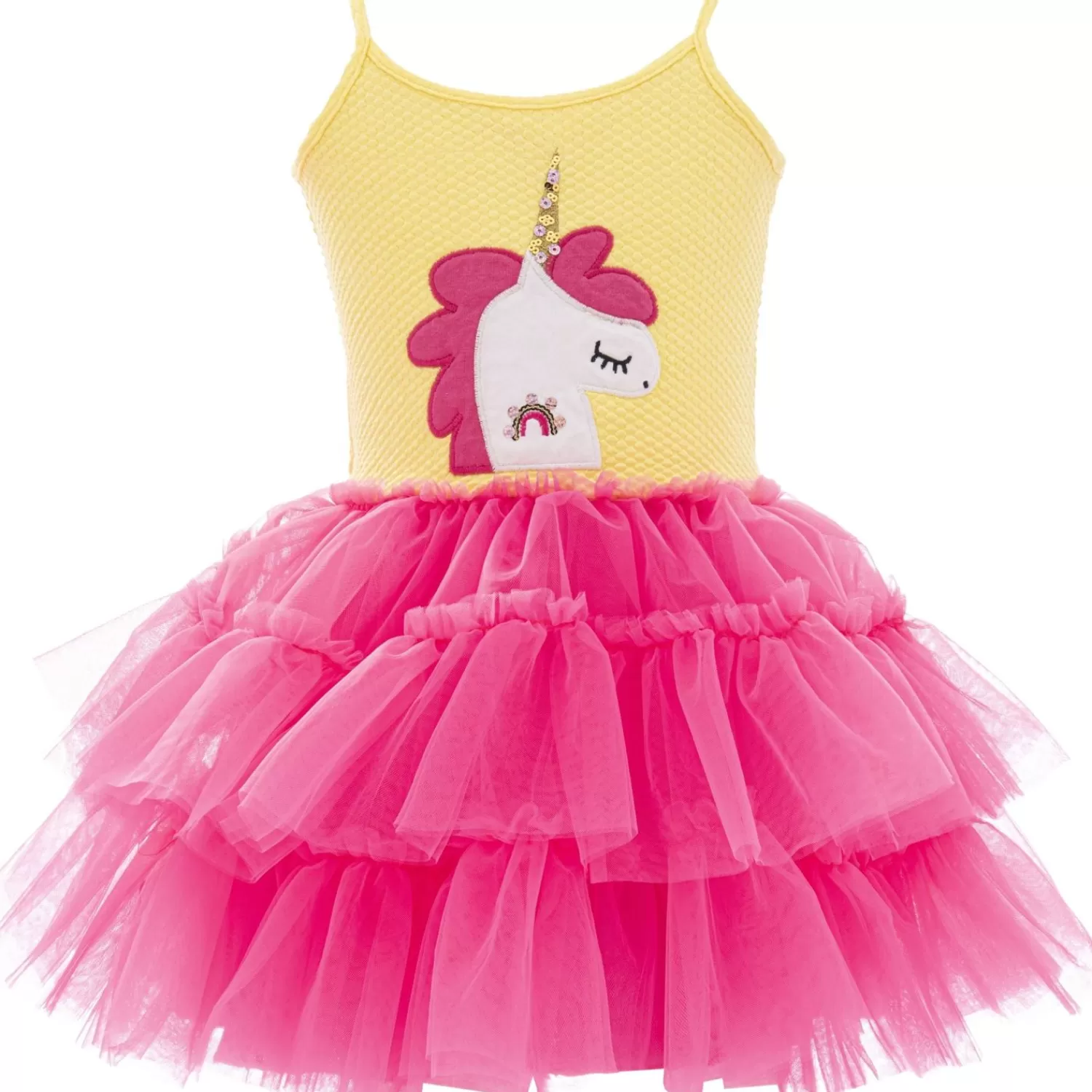 Mimi Tutu^Mimi Tutu Fuchsia Jenny Unicorn Tulle Dress Pink