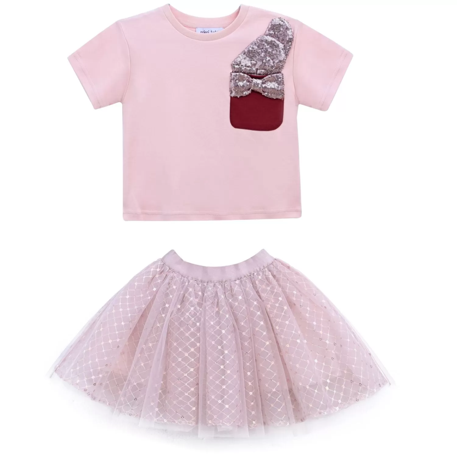 Mimi Tutu^Mimi Tutu Glimmer Applique Outfit Pink