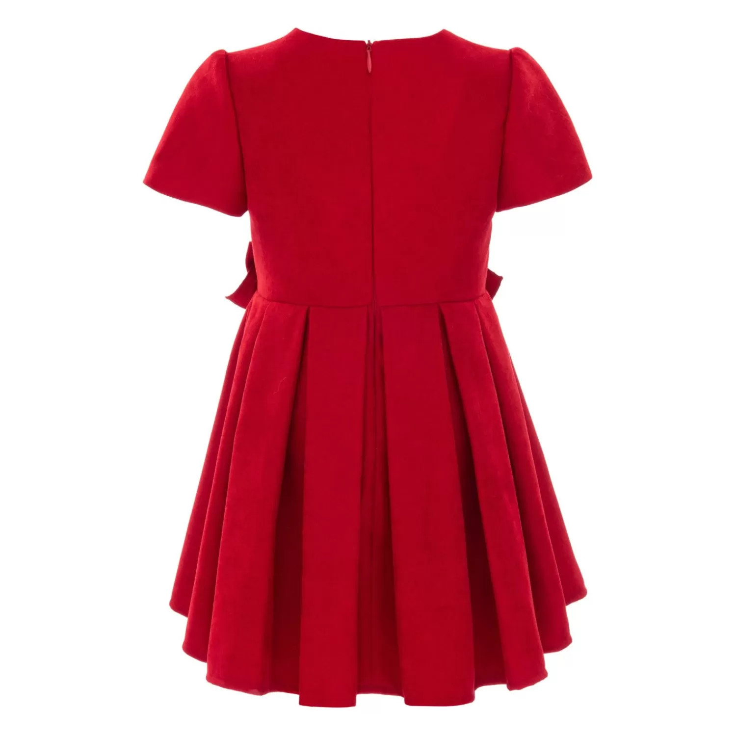 Dresses^Tulleen Harleigh Double Bow Pleated Dress Red