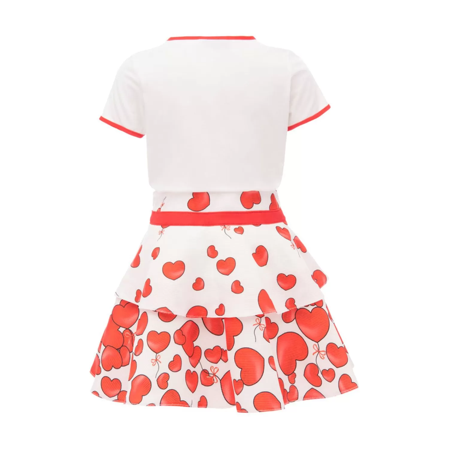 Mimi Tutu^Mimi Tutu Hearts Balloon Graphic Outfit White