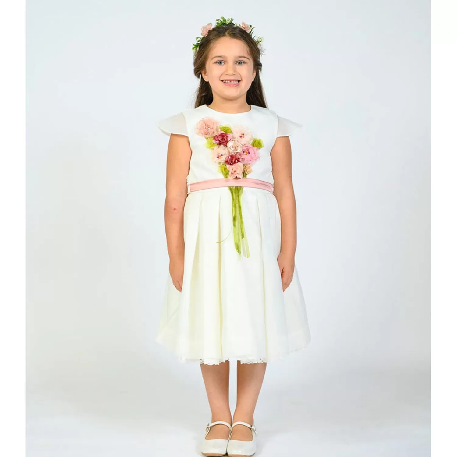 Dresses^Tulleen Ivory Las Flores Dress White