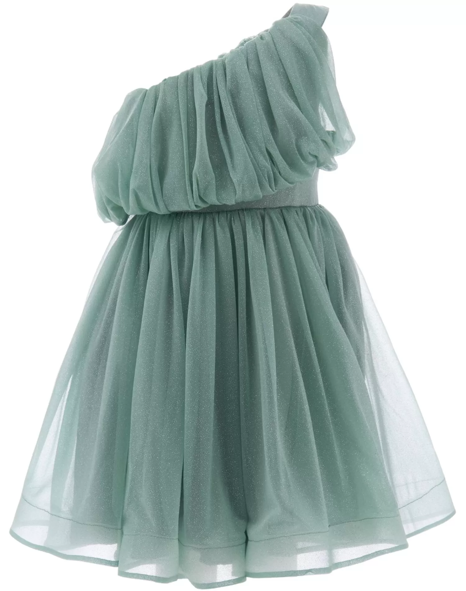 Dresses^Tulleen Izorah Off Shoulder Glitter Dress Green