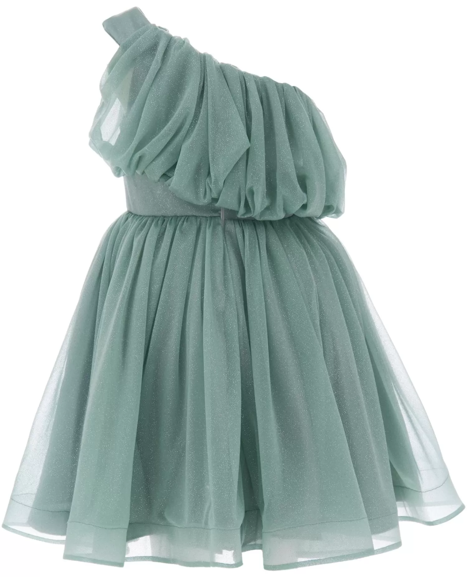 Dresses^Tulleen Izorah Off Shoulder Glitter Dress Green