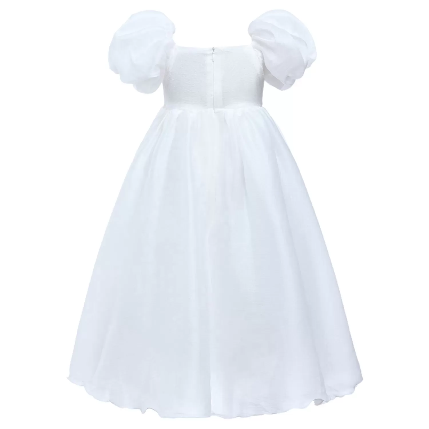 Dresses^Tulleen Janelle Applique Teacup Gown White