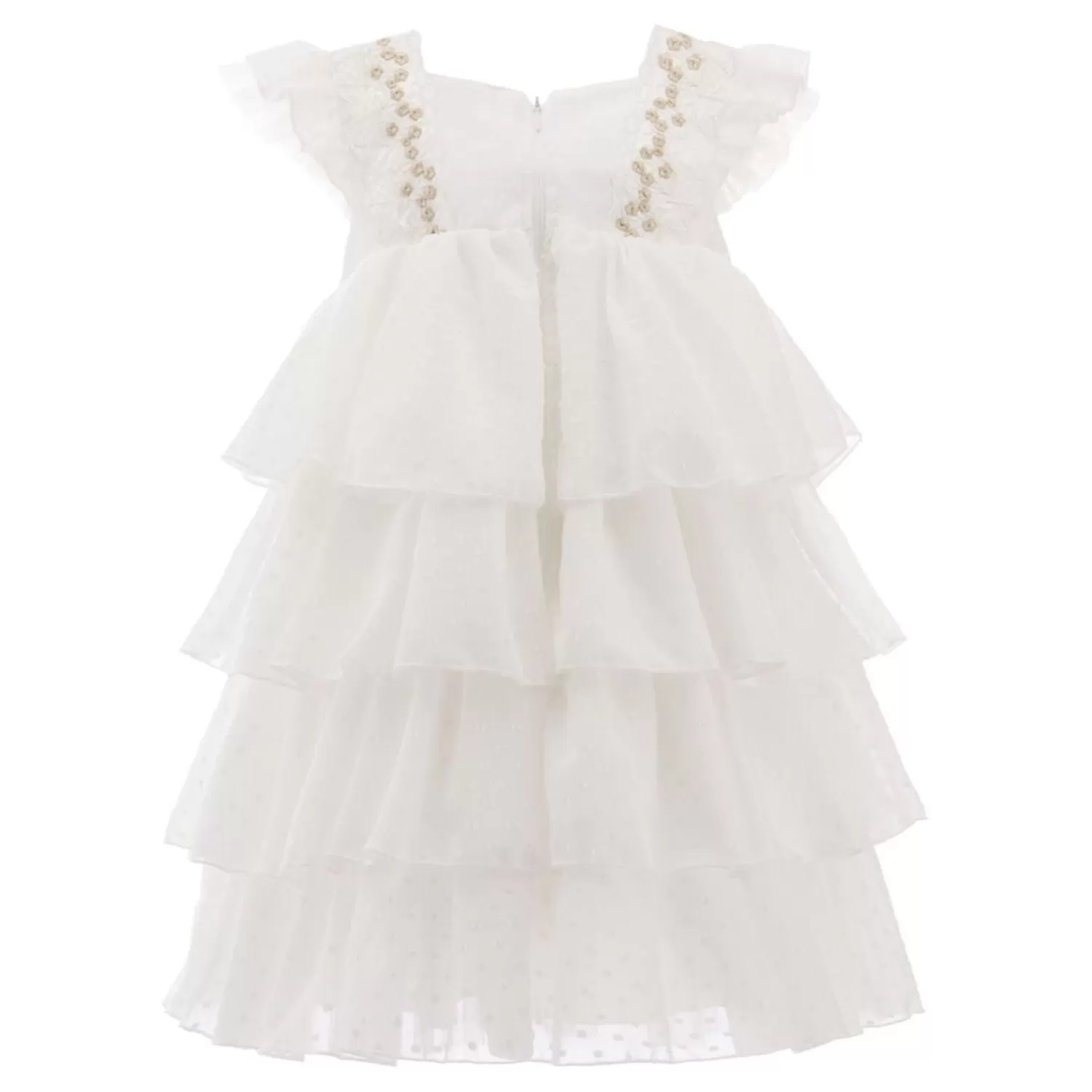 Dresses^Tulleen La Posada Ruffle Dress White