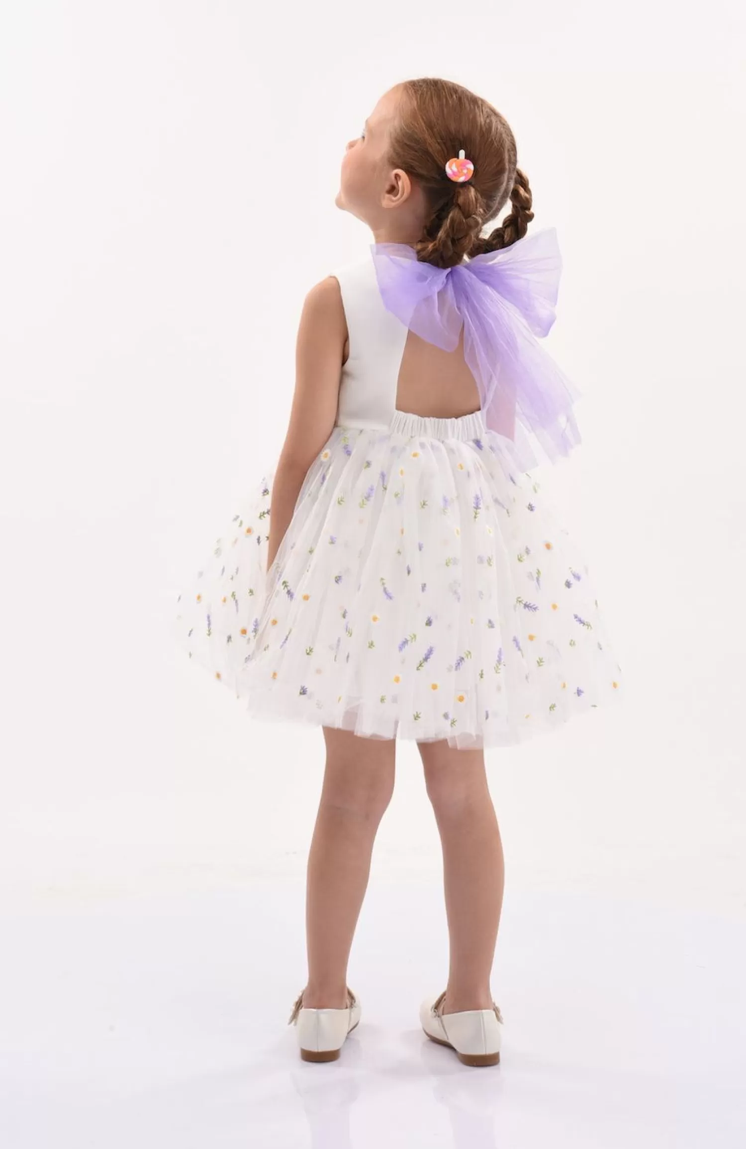 Mimi Tutu^Mimi Tutu Lavender Garden Tulle Bow Dress White