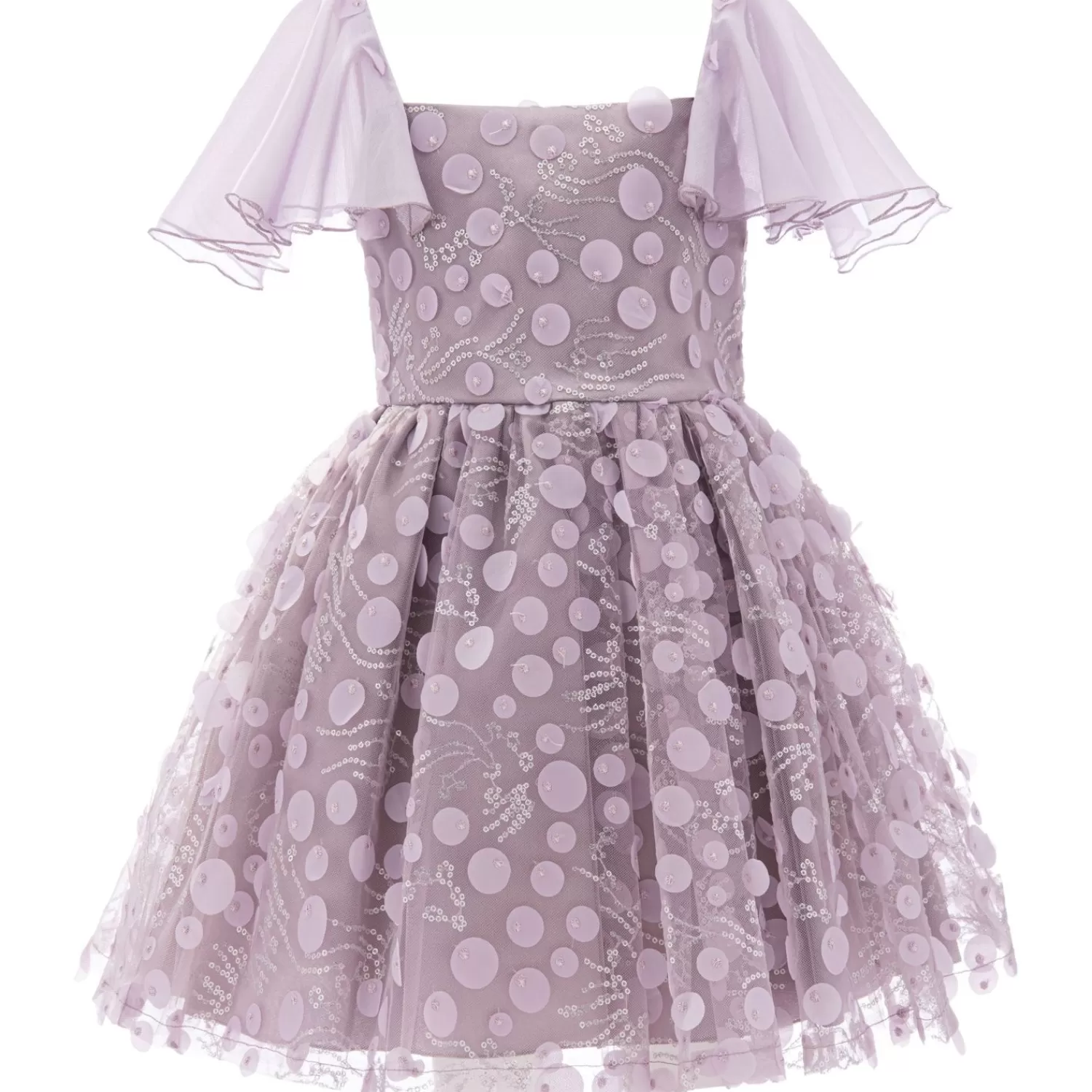 Mimi Tutu^Mimi Tutu Lavender Jolene Polka Dot Applique Dress Purple