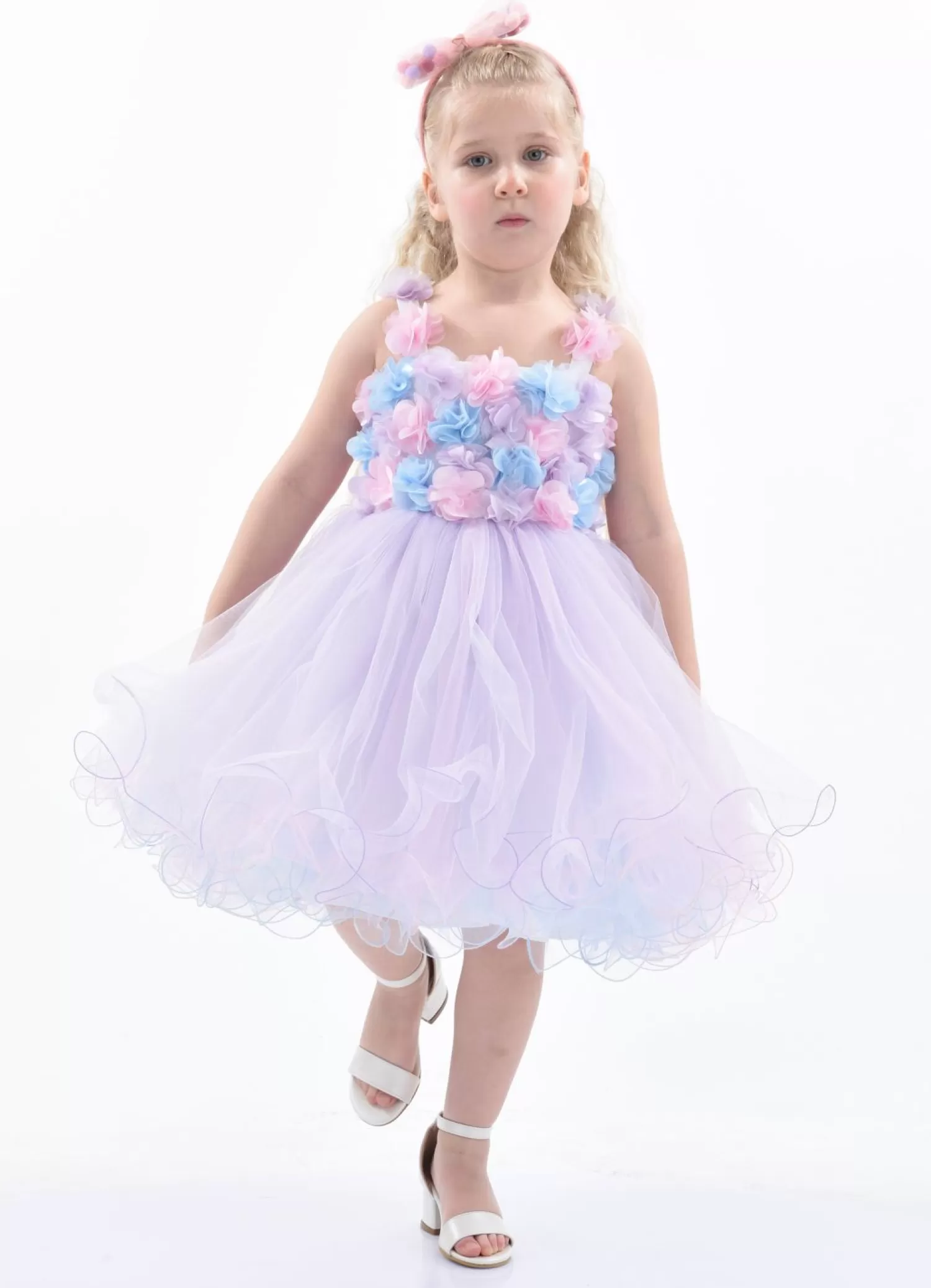 Baby^Tulleen Lilac Rose Campanula Dress Purple