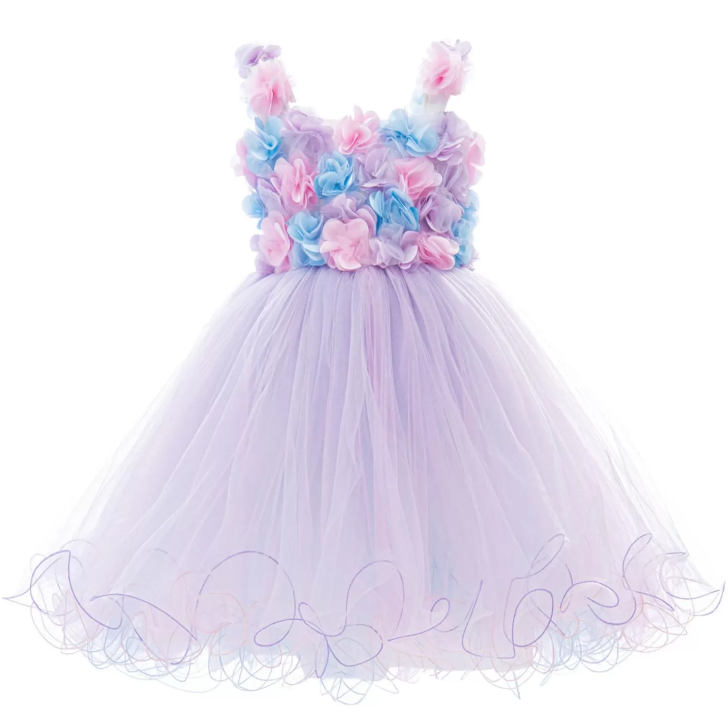 Baby^Tulleen Lilac Rose Campanula Dress Purple