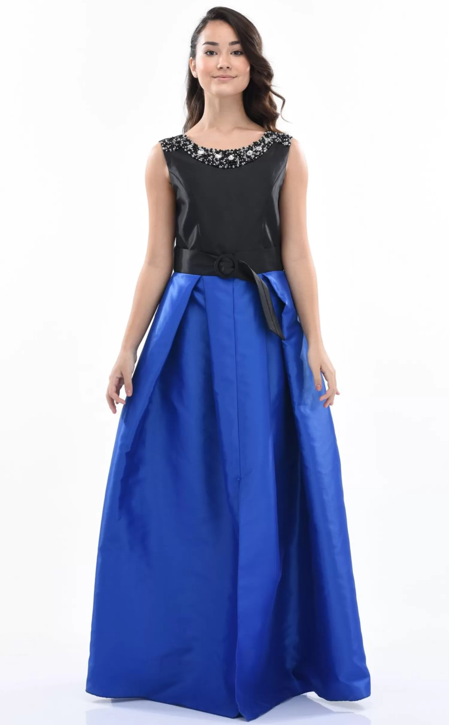 Dresses^Tulleen Lucena Sleeveless Gem Gown Blue