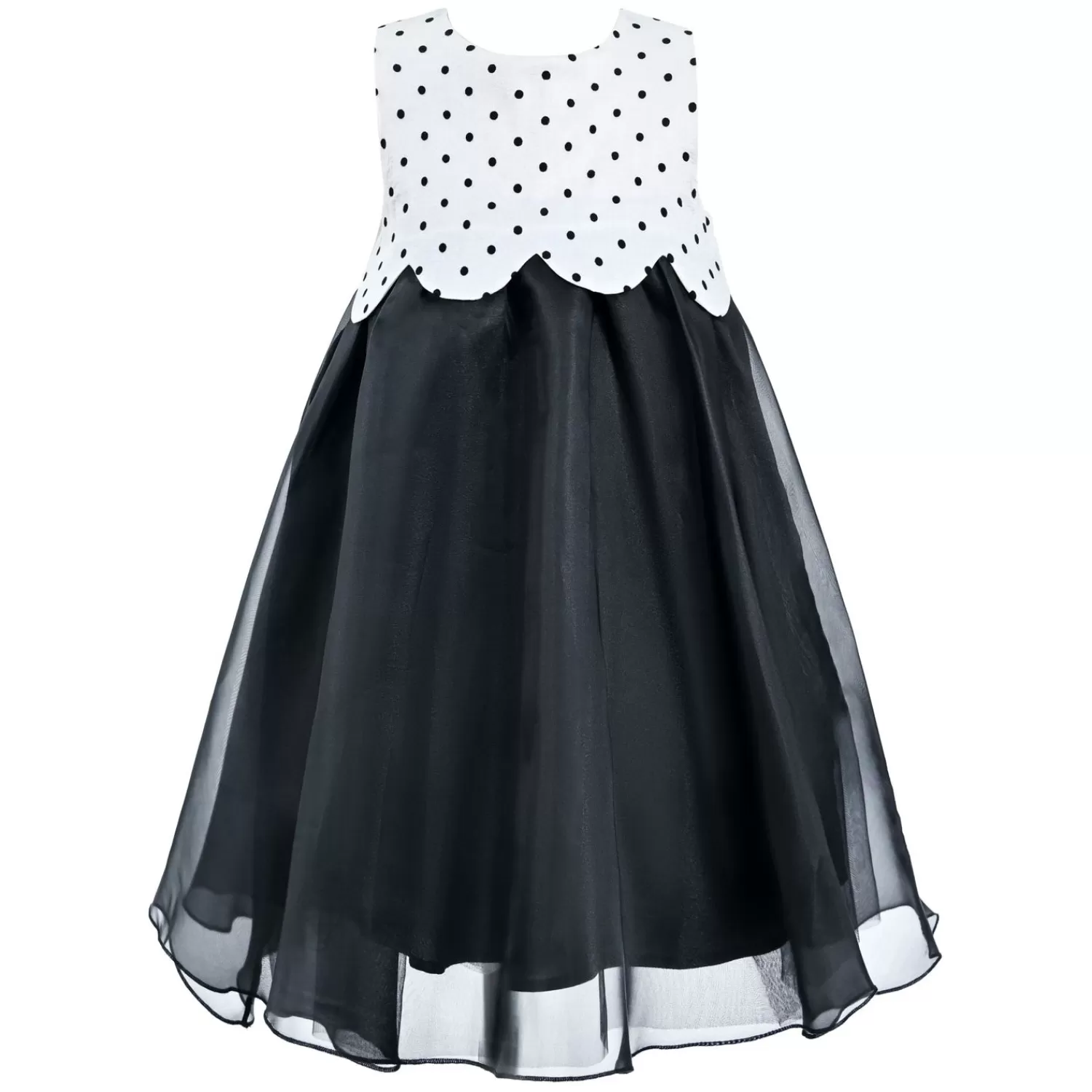 Dresses^Tulleen Menorca Polka Dot Dress Black