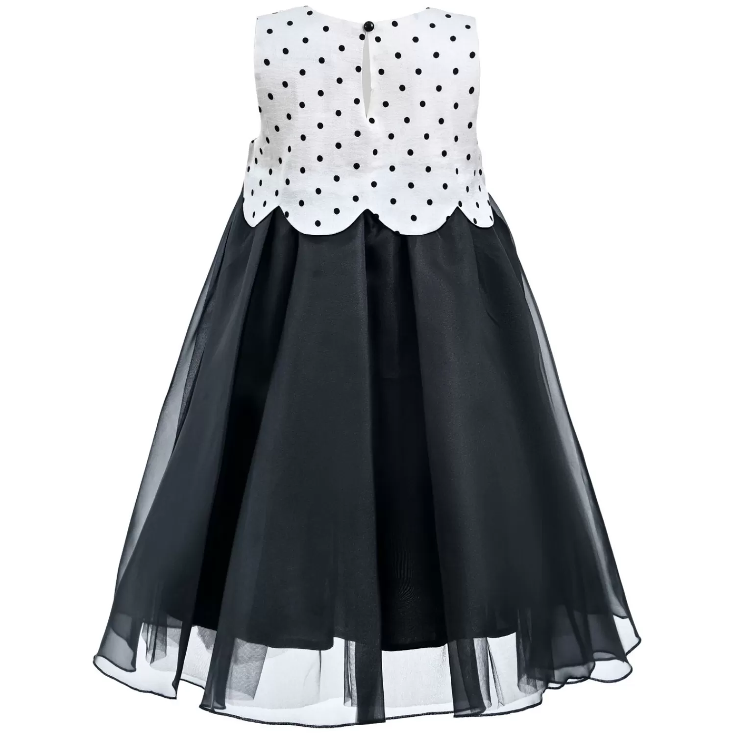 Dresses^Tulleen Menorca Polka Dot Dress Black